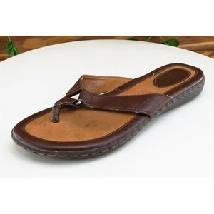 Born concept Sz 6 M Brown Flip Flop Synthetic Women‎ Sandals